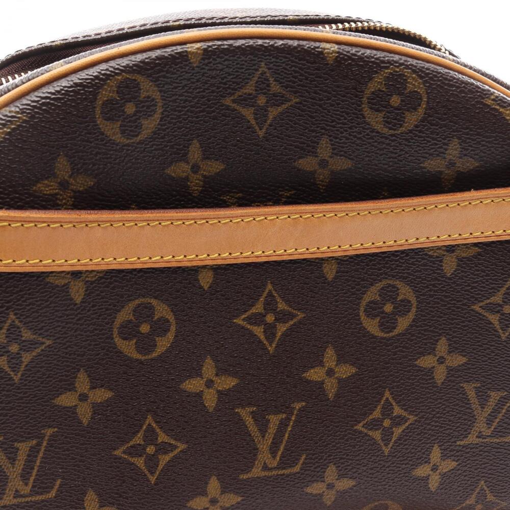 Louis Vuitton Shoulder Leather Blois Monogram Brown Bag Canvas - Picture 6 of 9